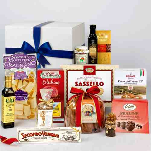 Goodness of Christmas Panettone-Food Gift Baskets for Christmas Ancona