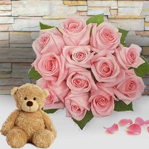 - Flower And Teddy Bear Delivery For Wife