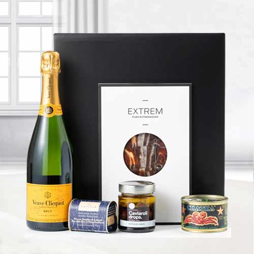 Best Wishes Welcoming Basket -Veuve Cliquot Ponsardin Brut , Creab Hamper