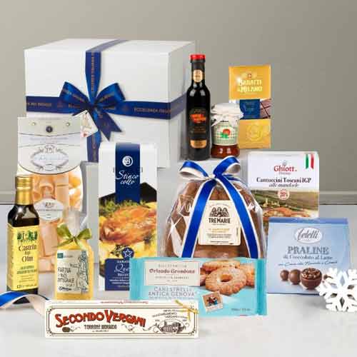 Tasteful Christmas Gourmet Treat Hamper-Gourmet Basket For Holiday Season Delivered In Lecce